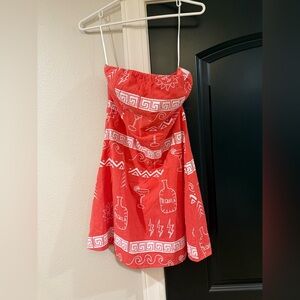 Coral summer dress